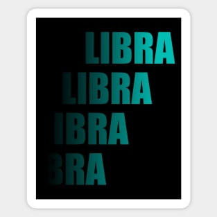 Libra Text Design Sticker